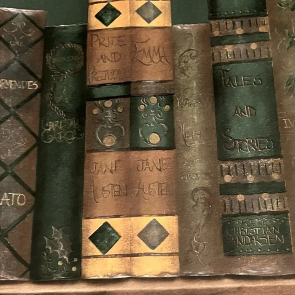 Vintage Antique Book Spine prepasted decorative borders by York